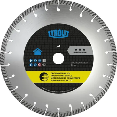 Produktbild von TYROLIT Premium***Dachdeckerscheibe 230 x 2,4 x 22,2 mm Form C6R