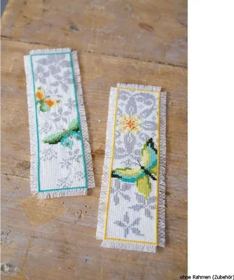 Produktbild von Vervaco Lesezeichen "Schmetterling", 2er Set, Zählmuster