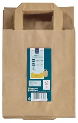 Productafbeelding van METRO PROFESSIONAL Draagtas, 22 x 18 x 10 cm, papier, bruin, 50 stuks