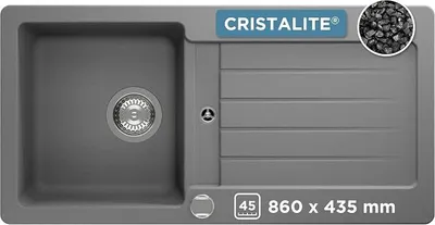 Immagine prodotto di Lavello da incasso Schock Typos D-100S A Croma - Lavello da appoggio