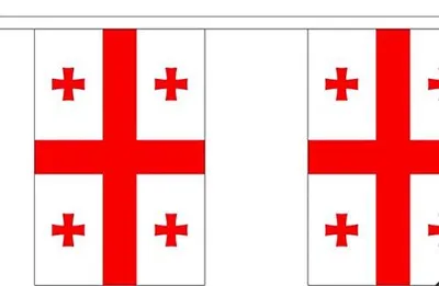 Europa-Flaggenkette 9 m, Polyester, 30 Flaggen