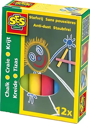 Productafbeelding van SES Creative Kleurpotloden voor kinderen, set van 12 stuks, meerkleurig, 12 kleuren