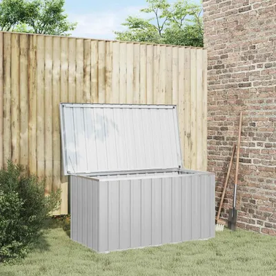 Immagine prodotto di vidaXL Box da giardino grigio 129x67x65 cm
