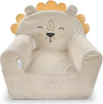 Produktbild von Kindersessel für Jungen und Mädchen,Babymöbel,Kindersofa,gemütlich mit waschbarem Bezug und Aufbewahrungsfach für Spielsachen Lion A002 50x35x45
