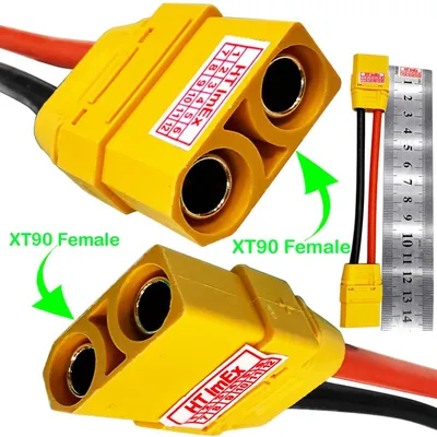 Produktbild von XT90 F/F Adapterkabel 12AWG Verlängerungskabel für LiPo RC Batterie