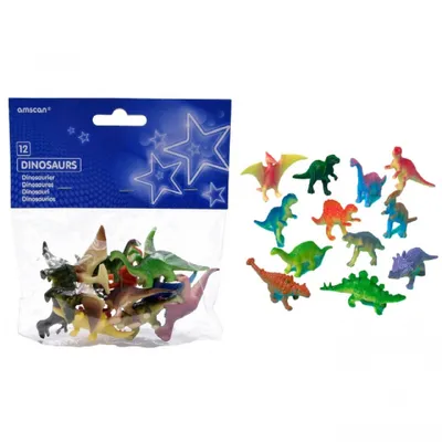 Produktbild von 12 Dino Figuren Urzeit Giganten 6cm