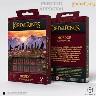 Image de Q-Workshop, Mordor, Le Seigneur des Anneaux : Jeu de 10 dés D6