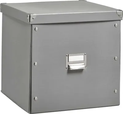 Produktbild von Zeller Aufbewahrungsbox, grau, 33,5 x 33 x 32 cm, 17629
