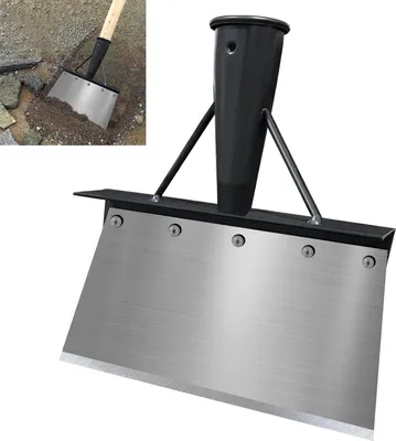 Produktbild von Multifunktionale Gartenreinigungsschaufel 21 cm - Stahlflachspaten für Gartenhilfe - Pflanzjäteschaufel