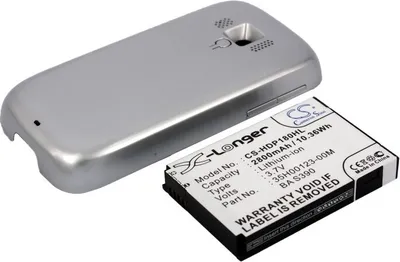 Produktbild von TECHTEK Akku Kompatibel mit [HTC] RHOD100, T7373, Touch Pro 2, Touch Pro II, für [T-Mobile] Touch Pro 2, Touch Pro II Ersetzt 35H00123-00M, für 35H