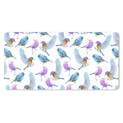 Produktbild von MuchoWow® Schreibtischunterlage Design - Mädchen - Kinder - Vögel 80x40 cm - XXL Mauspad - Gaming Mauspad