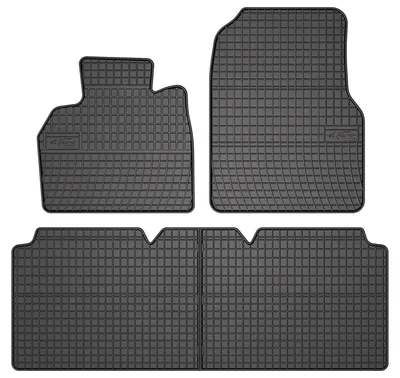 Produktbild von Gummi-Fußmatten für Renault Espace IV 2002-2014 (Minivan) – 4-tlg, Schwarz, passgenau – Wielganizator SolidPRO