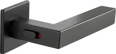 Obrázek produktu pro Párové kliky Marchesi Square Smart Look - Dveřní kliky s integrovaným zámkem pro TS 38-45 mm, černá nerezová ocel