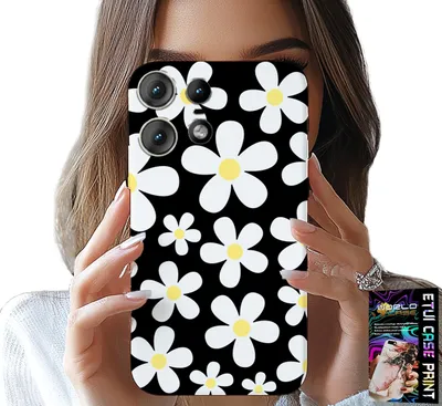 Zdjęcie produktu dla Etui Do Motorola Edge 50 Pro - Stokrotka, Stokrotki, Kwiatki, Plecki