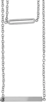 Produktbild von Akzent Edelstahl Kette mit Gravur-Anhänger, 75+5 cm