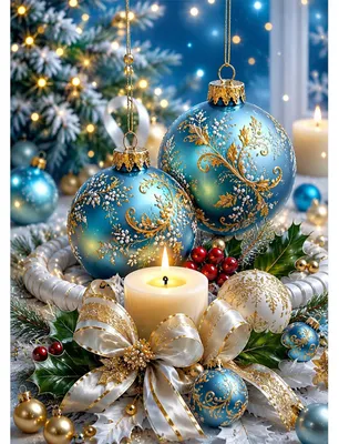 Productafbeelding van Diamond Painting Set - Kerstbal motief - Knutselset voor volwassenen - 30x40 cm