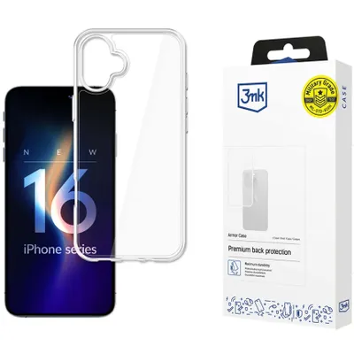 Produktbild von 3MK Armor Case, Cover, Apple, iPhone 16 Plus, 17 cm (6.7"), Transparent