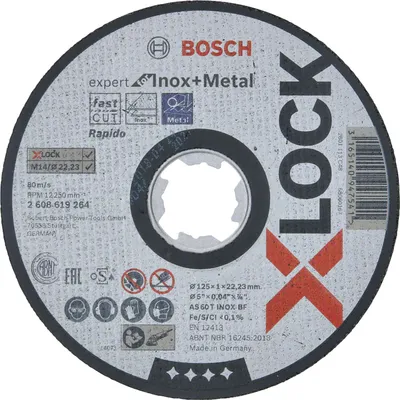 Image de Bosch X-LOCK Trennsch.125X1mm INOX droit