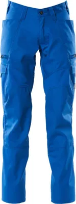 Image de Pantalon avec poches sur les cuisses Bleu azur, taille 90 C54 MASCOT 18679-442-91