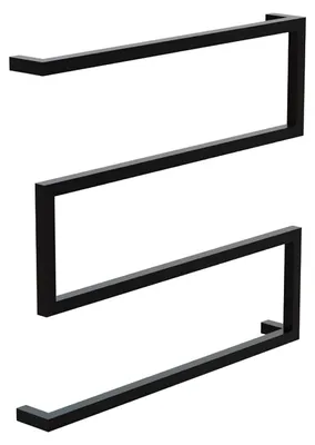 LAVITA Handtuchhalter Trynidad 600 Schwarz, 60 x 7 x 56 cm – Produktansicht