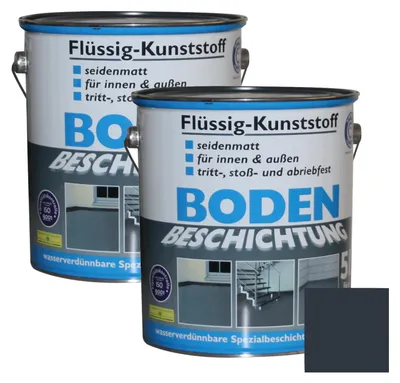 Produktbild von Wilckens Flüssig-Kunststoff 2x 5 L Bodenbeschichtung Anthrazitgrau - RAL 7016