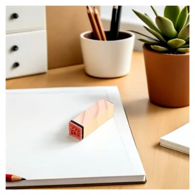 Produktbild von Set mit Journaling-Stempeln: Dekorative Holzstempel für Scrapbooking und Kartengestaltung – Mini-Alphabet-Stempel für DIY-Projekte und Handarbeiten