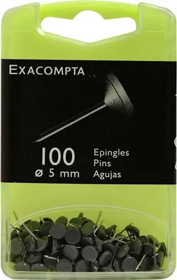 Produktbild von Flachkopfnadeln Ø 5 mm 100 Stück grau