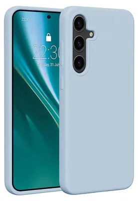 Image de Étui en silicone Etteri pour Samsung Galaxy S25 Edge, bleu clair