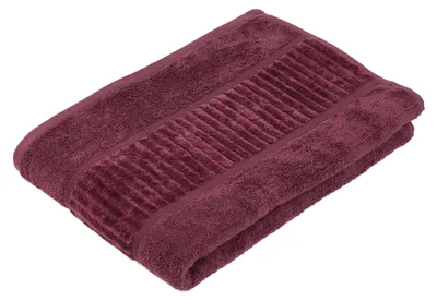 Produktbild von GÖZZE BIO Frottier Duschtuch weiches hautfreundliches saugstarkes Duschtuch aus Baumwolle Beere Rot 70 x 140 cm