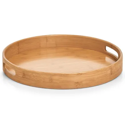 Zdjęcie produktu dla Taca do serwowania okrągła, Ø 38 cm, bambusowa, ZELLER