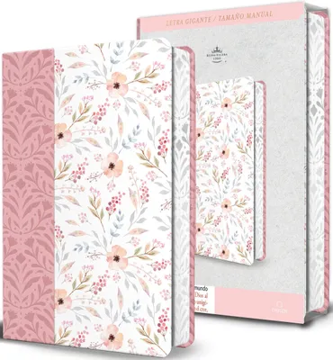 Produktbild von Biblia Rvr 1960 Letra Gigante, Símil Piel Rosada Con Flores (Edición Cantos Pintados / Spanish Bible Rvr 1960 Giant Print Handy Size Leathersoft Pink Floral