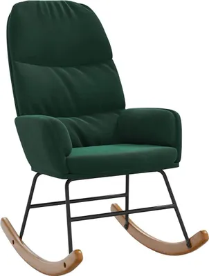 Obrázok produktu pre hojdacie kreslo vidaXL Dark Green Velvet