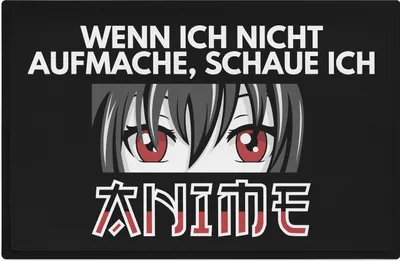 Produktbild von Trendation - Anime Fußmatte Geschenk Wenn Ich Nicht Aufmache Schaue Ich Anime Liebhaber Geschenkidee Fussmatte 60x40 cm