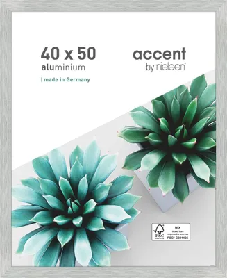 Produktbild von accent by nielsen Aluminium Bilderrahmen Star, 40x50 cm, Struktur Silber Matt