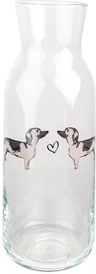 Produktbild von Clayre & Eef Karaffe DHLGL0005 Glas Hunde-Motiv Ø 9x25 cm 1000 ml