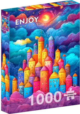 Productafbeelding van Puzzel van 1000 stukjes, merk "Dílkü", afbeelding: "Wolkenkasteel"