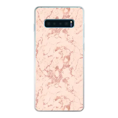 Produktbild von MuchoWow® Handyhülle Schutzhülle Hülle für Samsung Galaxy S10 Plus Marmor - Roségold - Muster - Chic Silikon Softcase Handy Hülle - Schutzhülle