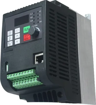 Produktbild von Frequenzumrichter, 0,75 kW - 4 kW Ausgangsleistung, einstellbare Geschwindigkeitsregelung, 1.5KW 220V bis 380V