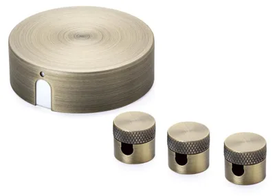 Produktbild von Verteilerdose – Deckenmontage – Durchmesser 70 mm – Metall – Patina, antiker Look