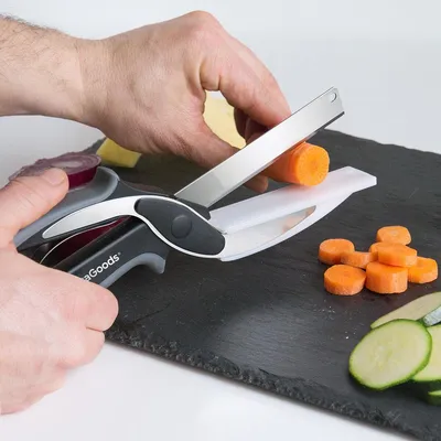 Produktbild von Scherenmesser mit integriertem Mini-Schneidebrett Scible InnovaGoods