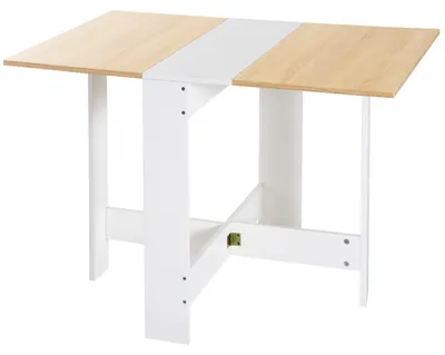 Productafbeelding van HOMCOM: Klaptafel, bureau, werkstation, bijzettafel, eettafel, gemaakt van spaanplaat