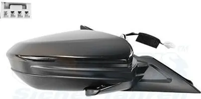 Produktbild von VAN WEZEL 2590806 Außenspiegel Seitenspiegel Rechts für HONDA CIVIC X Schrägheck (FC, FK) Konvex Grundiert