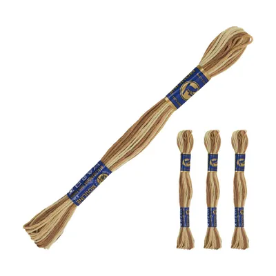 3 Docken Stickgarn je 2g Beigetöne