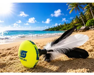 Produktbild von Sunflex Peteca Funky Crossed | Beachball Strandball Wasserball Wurfspiel Peteca Bälle Funbälle