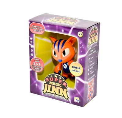 Produktbild von Super Magic Jinn CZ Ratespiel – errät deine Gedanken zu Tieren, Kleidung, Sport
