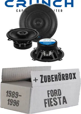 Produktbild von Lautsprecher Boxen Crunch GTS52 - 13cm 2-Wege Koax GTS 52 Auto Einbauzubehör - Einbauset passend für Ford Fiesta 3 + 4 + 5 Heck - justSOUND