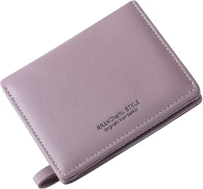 Imagen del producto de Cartera pequeña para mujer, con cierre de cremallera y botón a presión, 6 compartimentos para tarjetas, 11,2 cm, ideal para llevar en el bolso