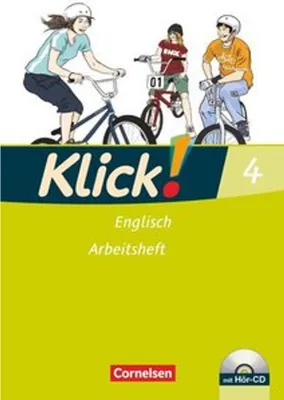 Obrázok produktu pre Klick! Englisch 4: 8. Schuljahr - Arbeitsheft mit Hör-CD