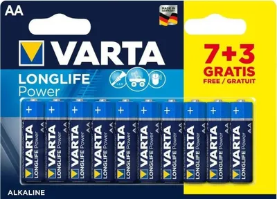 Obrázek produktu pro Varta Baterie LR6 7+3 Long Life Power AA