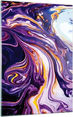 Produktbild von Bilder auf glas - Einteilig - Abstraktion modern - 50x70cm - Glasbilder - Wandbilder - Bilder - zum Aufhängen bereit - Wanddekoration aus Glas - Glas Bilder - Wandbild auf Glas - GPA50x70-4084